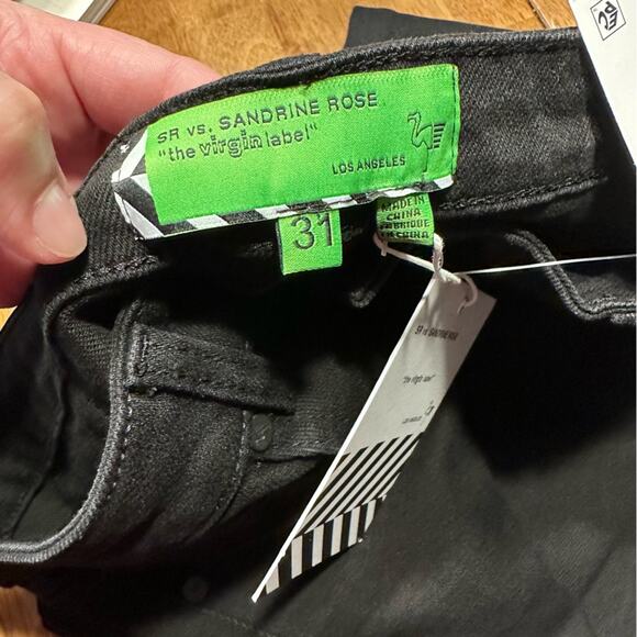 Sandrine Rose Women’s Black Skinny High Rise  Jeans size 31 NWT - Picture 3 of 11